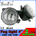 Factocy price! 4" 30w semi truck fog light, Round led fog lamp for jeep wrangler